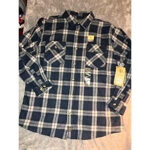 LINCOLN OUTFITTERS Mens 2XLT Plaid‎ Flannel Foreman Fit Long Sleeve Shirt NWT